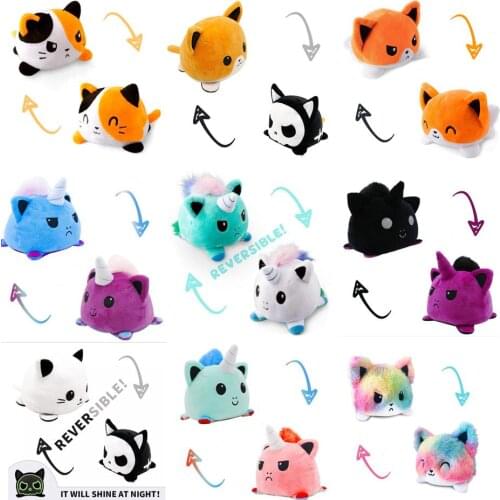 27 Styles Reversible Cat Gato Kids Plushie Plush Animals Unicorn Double-Sided Flip Doll Cute Toys for Plush Toys