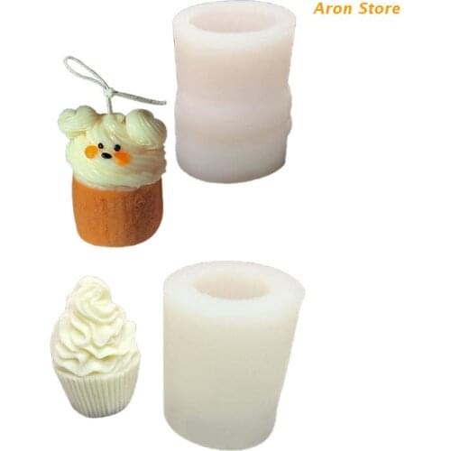 3D Cream Cake Mousse Dessert Fondant Moulds Chocolates Candy Pastry Pan Bakeware DIY Craft Handmade Soap Candle Making Molds