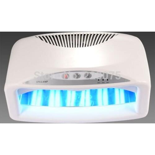 54W Professional 110V/220V UV Nail Art Gel Curing Polish Light Dryer+6 Tube Lamp