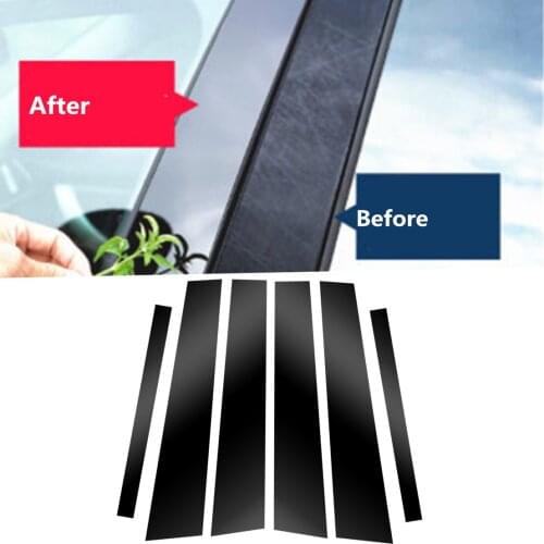 6pcs/Set Door Window Pillar Posts Trims Fit for Lexus GS GS300 GS350 GS430 GS460 2006 2007 2008 2009 2010 2011