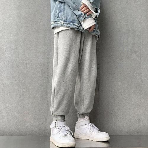 Casual Jogger Pants Men Baggy SweatPants 2021 Spring Casual Basic Streetwear Korean Hip Hop Male Straight Trouser
