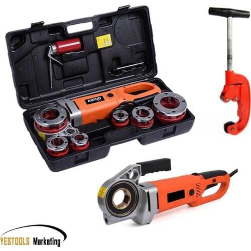 Electric Pipe Threader Portable Sleeve Machine 220V Galvanized Pipe Sleeve Machine Electric Threading Tools