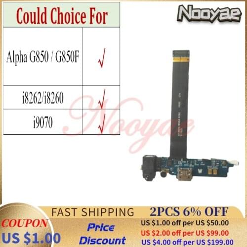 For Samsung Galaxy S advance i9070 Alpha G850 G850F i8262 i8260 Charger USB Dock Charging Port Flex Cable Microphone MIC Board