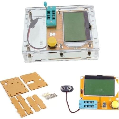 LCR-T4 LCD Display Graphical Transistor Tester Kit Durable Resistance Capacitance ESR Meter NPN PNP Transistors Diodes Test Tool