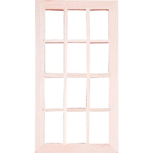 1/12 Scale Window 12 Spaces Dollhouse Miniatures Furniture Model Decoration