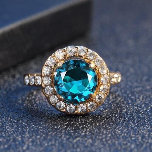 Fashion Rings Classic Four Claw Zircon Wedding Rings for Women Jewelry Engagement Wedding Female Party Crystals Ring Gifts