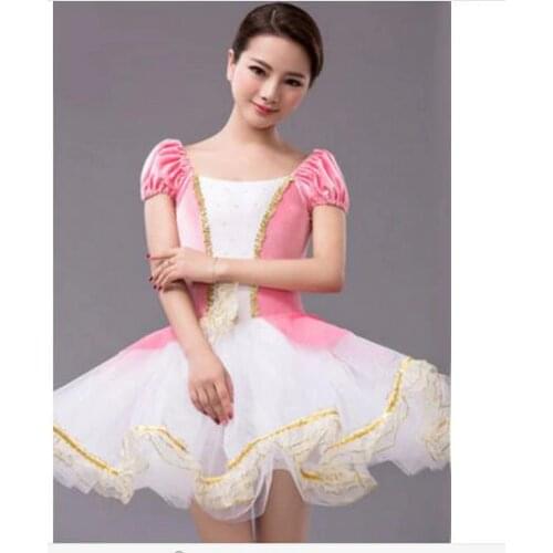 New Classical Ballet Tutu Professional Ballet Tutu Dress Costume Adult Kids Girls Dance Ballet White Pink Pancake Ballet Tutu