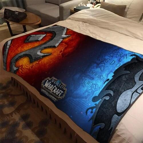2 Size World of Warcraft Blanket High Quality Flannel Warm Soft Plush on The Sofa Bed Blanket Suitable
