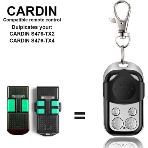 CARDIN Garage Door Remote Control S476 TX2 TX4 433MHz 433.92 MHz Clone CARDIN Fixed Code Gate Opener Duplicator