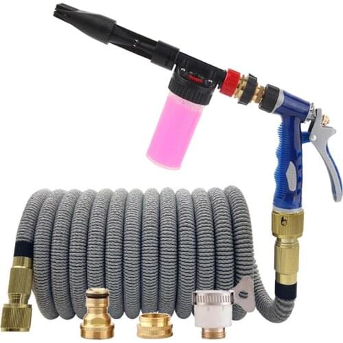 Expandable Magic Hose Pipe High-Pressure Car Wash Hose Adjustable Spray Flexible Home For Garden Watering Supplies Water Gun