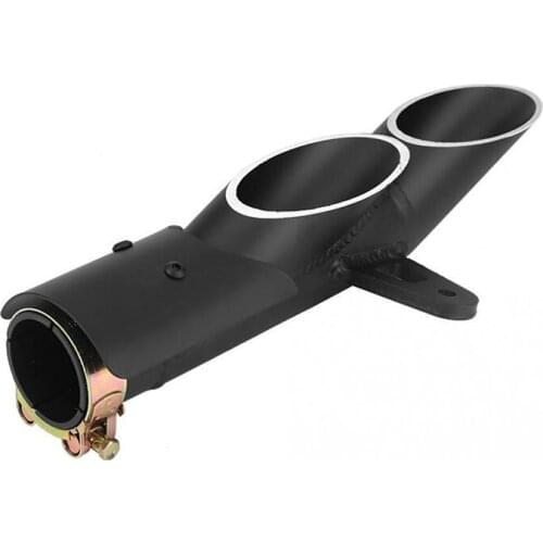 Universal Modified Motorcycle Exhaust Muffler Pipe New Motorcycle Stainless Steel Dual Outlet Exhaust Muffler Tail Pipe