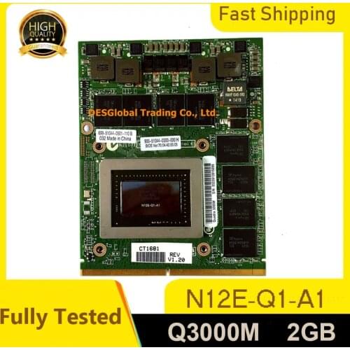 Quadro 3000M Q3000M 2GB Video VGA Graphic Card CN-0RDJT7 MXM For HP 8760W 8770W DELL M6600 M6700 M6800 Fully Tested
