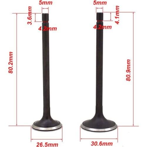 For BAJAJ125 BAJAJ 125 Motorcycle Engine Valve Intake Exhaust Stem ValveEngine Spare Parts