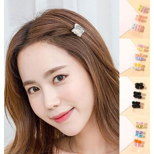 12PCS High Quality Plastic Hair Clips Claws Mini Clamps Fashion Girls Crab Hair Claw Gifts Hair Accessories Without Box Headwear