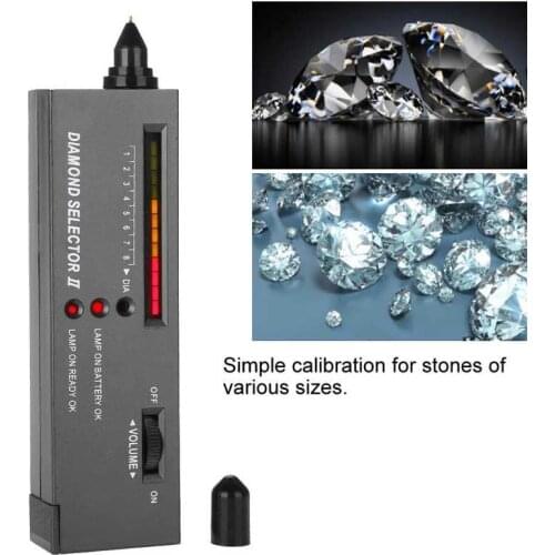 High Accuracy LED Audio Diamond Gems Tester Pen Gemstone Stones Selector Tool LED Indicator Jewelry Test Tool for Jewelers