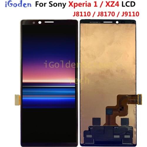 For Sony Xperia 1 XZ4 J8110 J8170 J9110 LCD Display Touch Screen Digitizer Assembly For Sony X1 1 XZ4 lcd Replacement Accessory
