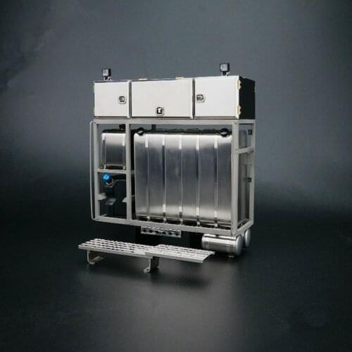 1/14 Rc Truck Model Tractor MAN Heavy Duty Equipment Frame Rack For Tamiya Tractor Heavy Towing Modified With LED Spotlight LESU