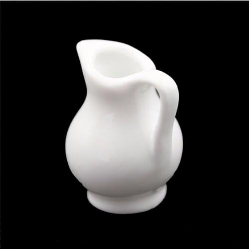 1pcs 1:12 Miniature Porcelain Decorative Miniature Dollhouse Mini Ceramic Vase Accessories Doll house Miniatures Accessories