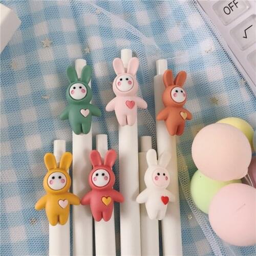 1pcs Kawaii Rabbit Gel Pen 0.5mm Creative Cute Gel Pen Children Gift School Office Writing Supplies Stationery