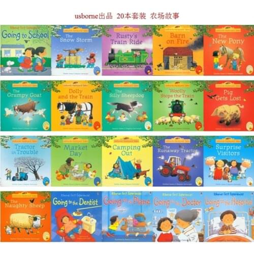 20pcs/set 15x15cm Best Picture Books For Children And Baby Famous Story English Tales Series Of Child Book