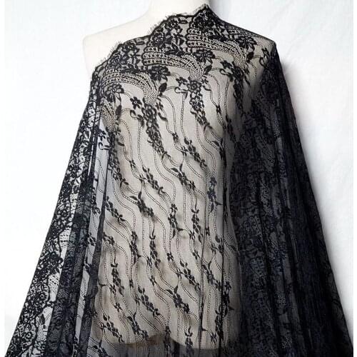 3M/Lot 100% Polyester Eyelash Lace Handmade DIY Clothing Accessories Dress Wedding Dress Curtain Material