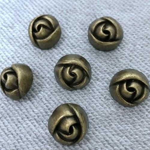 New 50PCS 15MM Bronze Rose Flower Rivet Punk Spike Flower Rose Studs Spikes Shoes Belt Bag Bracelets Accessories Leather Craft