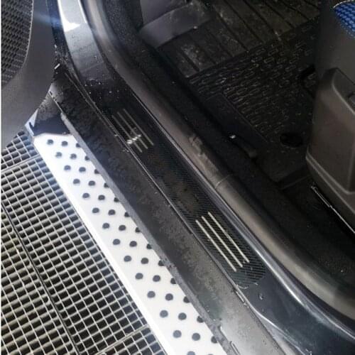 For Dacia Duster 2018-2020 Accessories Stainless Door Sill Kick Scuff Plate Guard Pedal Protector Trim Step Cover Car Styling