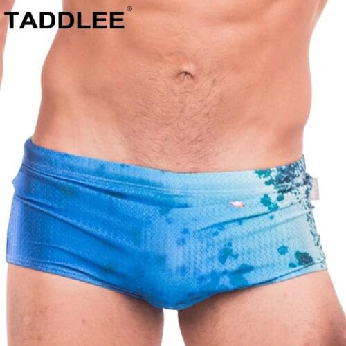 Taddlee Brand Swimwear Man Swimming Boxers Gay Penis Pouch Low Waist Designed New Swimsuits Brazilian Cut Swimming Boxer Trunks