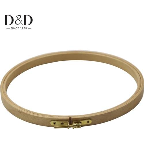 D&D 1pc Super Quality Beech Handy Cross Stitch Machine Embroidery Hoop More Smooth Touch DIY Needlecraft Household Sewing Tools