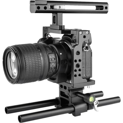 Yelangu Z6/Z7 Camera Cage Professional Handle DSLR Video Stabilizer Rig with Cold Shoe and Quick Release Plate For Nikon Z6 Z7