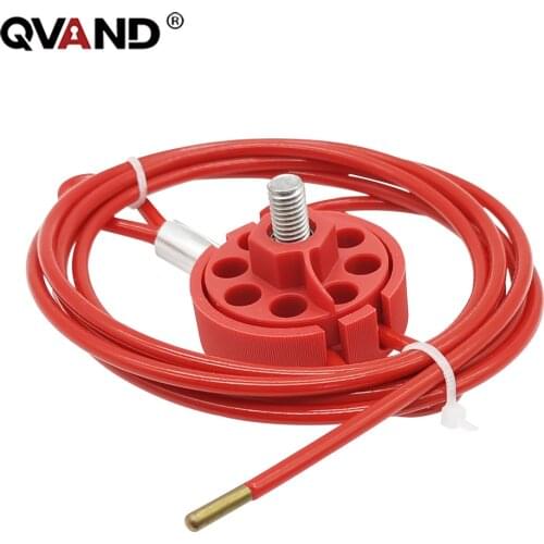 QVAND Original Adjustable Universal Cable Lockout dia. 3.8mm length 2m Insulation Coated Steel Wire Lock