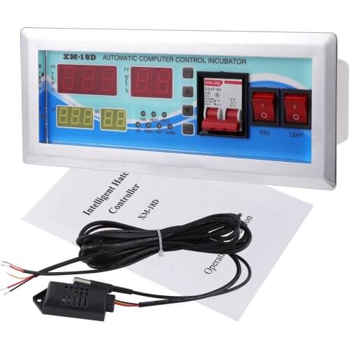 XM-18D Egg Incubator Digital Automatic Thermostat Controller AC 220V Mini Incubator Control System Temperature Humidity Sensor