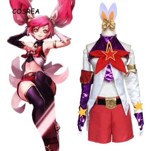 Cosrea Game LOL Costumes Jinx Cosplay Costume Sweet Lolita Dress Uniforms For Women Girls Halloween Carnival Disfraz