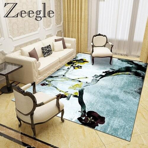 Zeegle Living Room Carpet Nordic Floor Mat Anti-slip Bedroom Rug Absorbent Bathroom Carpet Hallway Rug Washable Foot Mat