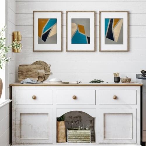 Minimalist Abstract Colorful Geometry Wall Art Print paper Canvas Painting Nordic Poster Gallery Decor Picture For Living Room