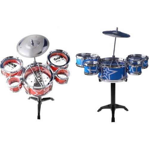 Children’s Mini Jazz Drum Set Kids Musical Educational Instrument Toy with Stick M89C