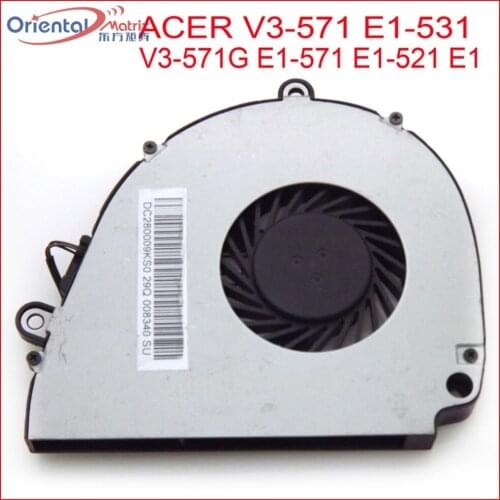 New DC280009KS0 MF60090V1-C190-G99 For ACER V3-571G V3-571 E1-531 E1-571 E1-521 E1 Gateway NV57H NV55S Laptop CPU Cooling Fan