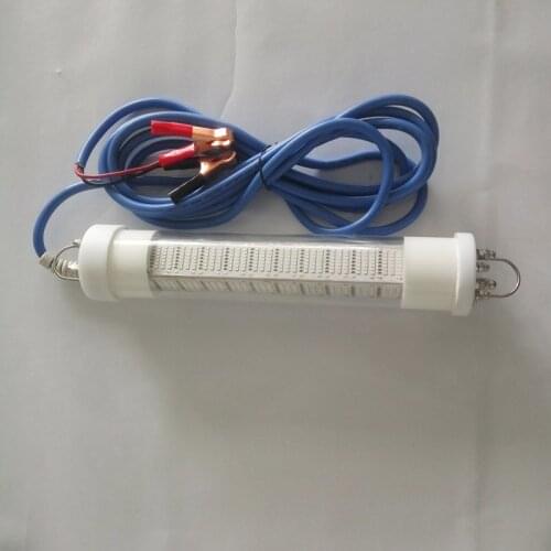 NEW Arrival DC12V 5M cable 360 degree Dimmable 400W LED underwater fishing light Green White Blue