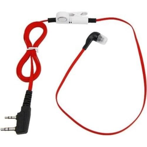 Oppxun Red 2 PIN Earpiece For BAOFENG UV5R 888S KENWOOD TH D7/F6/22/225 TYT Radio