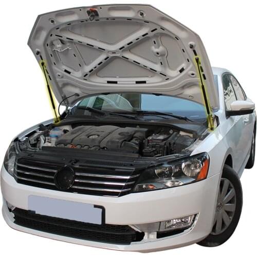 For Volkswagen VW Passat b7 2010-2015 Front Bonnet Hood Modify Gas Struts Carbon Fiber Spring Damper Lift Support Absorber