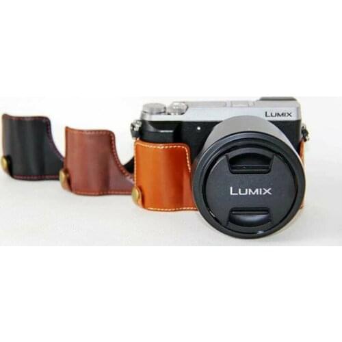 Half PU leather case bag grip cover Buttom for Panasonic GX85/GX80/GX7II DMC-GX85/DMC-GX80/GX7II