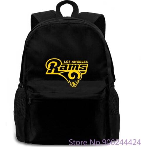 Public Sheep - Blue LA Ram Footballer Fan All s Loose Black Homme Mens women men backpack laptop travel school adult