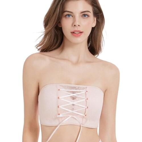 Sexy lace gathers comfortably Wedding dress one shoulder plus size underwear strapless bra E cup F cup 46F 100F