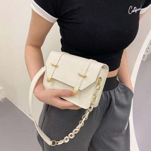 Underarm Shoulder Bag Female Crossbody Bag Women Backpack Designer Handbag Purse Chain Fashion 2021 PU Leather Simple All-match
