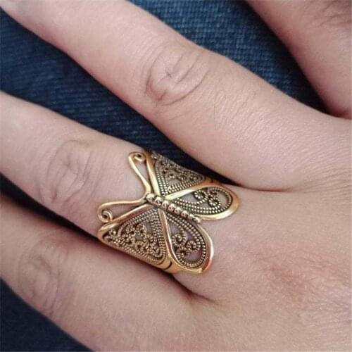 UBUTERFLY Women's Gold Rings