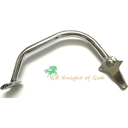 Motorcycle Rear Wheel Footrest Brake Pedal / Lever for GN250 GN 250 WJ250 Foot Rests Stainless steel chrome