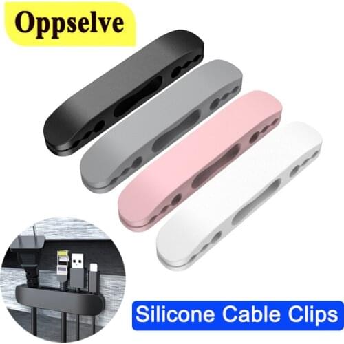 Cable Winder Clips USB Type C Cable Organzier Charging Cable Silicone Winder lexible Cable Management Holder For Mouse Earphone