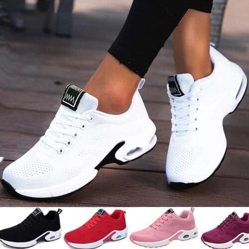 New Platform Ladies Sneakers Breathable Women Casual Shoes Woman Fashion Height Increasing Flats Shoes Size 35-42