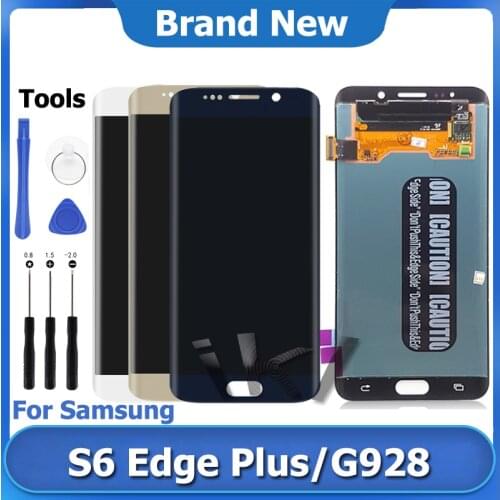 S6 Edge Plus LCD Display For Samsung Galaxy G928 Display Touch Screen Digitizer Assembly Screen Replacement Pantalla SM-G928F