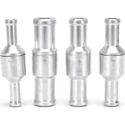 1pc One Way 6/8/10/12mm 4 Size Valves Aluminium Alloy Fuel Non Return Check Valve One Way Fit Carburettor